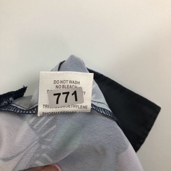 Anthropologie x Mare Mare Blue Lotus Print Floral Flat Chino Mini Shorts Size XS - Picture 12 of 14